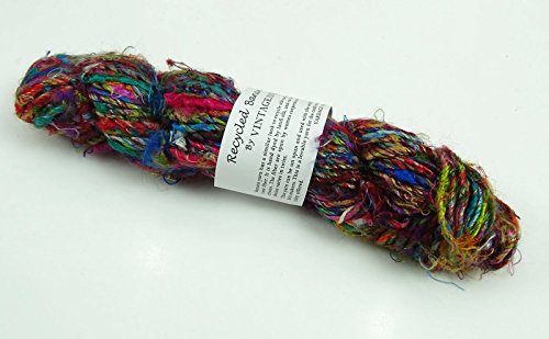100G/ 1 Skein Recycled Banana Silk Yarn Hand-Spun Soft Yarns - Multicolor #TOP3