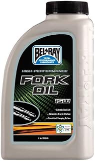 BEL-RAY HIGH PERFORMANCE FORK OIL 15W (1L), Manufacturer: BEL-RAY, Manufacturer Part Number: 99330-B1LW-AD, Stock Photo - Actual parts may vary.