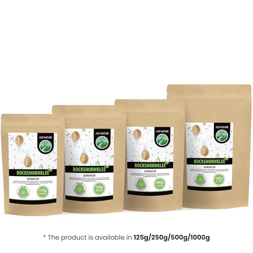 Alpi Nature Bockshornklee gemahlen 500g, Bockshornkleesamen gemahlen, Bockshornklee Methi Pulver