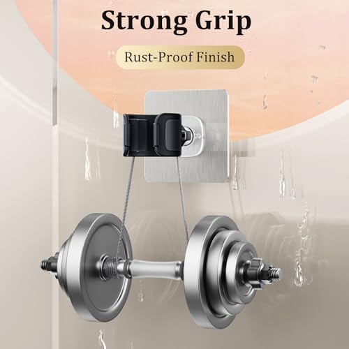 Support de pommeau de douche mural réglable et pivotant à 360° - 6