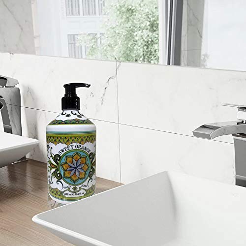 La Tasse Hand Soap, 4-Pack Scents: (1) Sweet Orange, (1) Gardenia, (1) Creamy Coconut, (1) Beach, 21.5 Fl Oz Each #TOP2