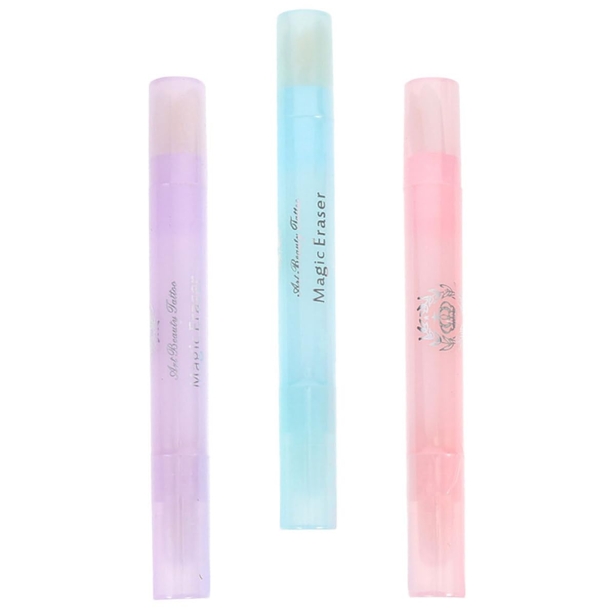 3pcs Nail Polish Corrector Pens Refillable Nail Edges Remover for Manicure Precision Cotton Tip for Women and Beginners