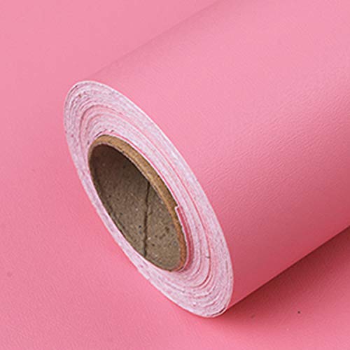 Oren Empower Self Adhesive Solid Pink Wallpaper/Waterproof Peel & Stick PVC Vinyl Wall Sticker for Bedroom, Living Room, Kitchen, Dining Hall, Master Room - 45 X 330 cm