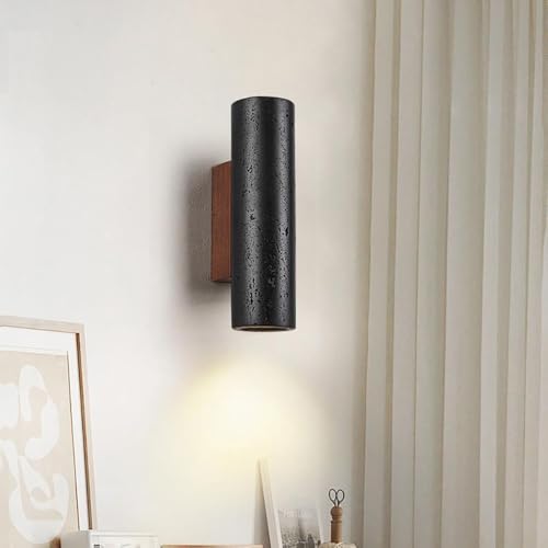 Lámpara de Pared Lineal Larga Aplique LED Negro Decoración Dormitorio 3
