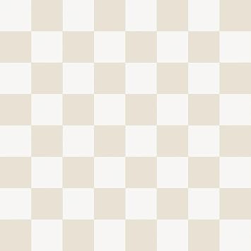 Tempaper Beige Checkmate Removable Peel and Stick Wallpaper, 20.5 in X 16.5 ft, Made in The USA