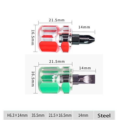 Buspoll Mini ultrashort flat head and Phillips screwdriver set, sewing machine tool concept