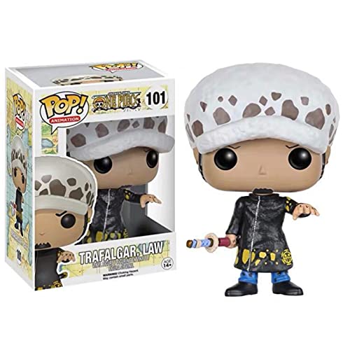 Pop! Vinyl-Figuren One Piece Trafalgar Law #101Actionfigur mit Box, Spielzeug-Kollektion, Modell, Jungen, Spielzeug für Kinder, Puppen, Anime-Geschenke, 10 cm Cover