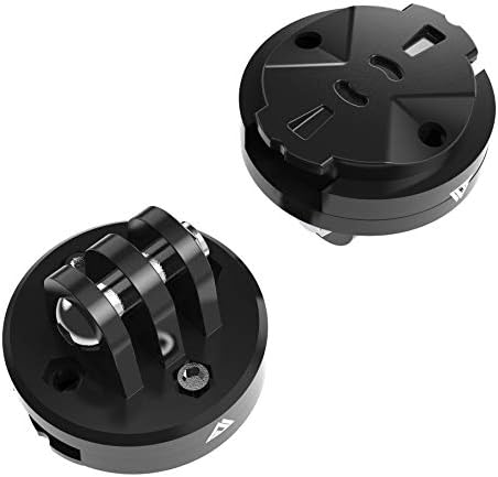 KOM Cycling Top Mount Compatible with GoPro Adapters that quarter turn into Compatible Computer Mounts such as the Garmin Edge Bike Mounts or Wahoo Bike Mounts - Great for mounting Cameras and Lights!