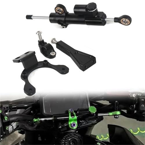 Support amortisseur direction moto Kawasaki Z900 noir stabilisateur