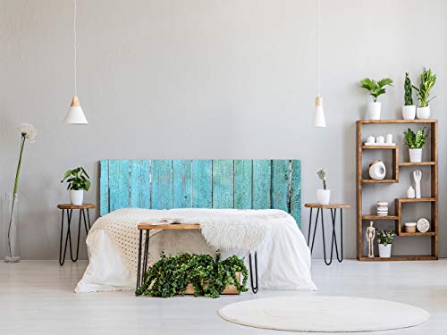 Oedim Cabecero Cama Cartón Ecólogico Nido de Abeja Madera Azul 150x60cm | Disponible en Varias Medidas