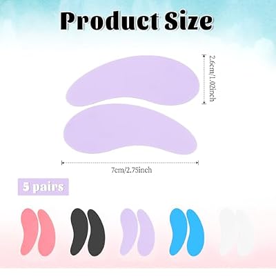 10 PCS Under Eye Patches, Reusable Eye Patches Silicone Patches Under Eye Mask Silicone Eye Patches Reusable Overnight for Dark Circles and Puffiness Effect to Reduce Wrinkles and Fine Lines Colorful