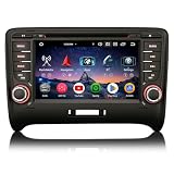 🚗【CarPlay inalámbrico y Android Auto + Amplificador DSP】Módulo integrado de carplay inalámbrico y android auto. Sólo tiene que conectar un iPhone (a través de Bluetooth) o un teléfono inteligente Android (a través de Bluetooth / USB) a esta radio y se puede controlar fácilmente su teléfono móvil en este equipo de música, por lo que la conducción más segura y más conveniente. Como hacer llamadas telefónicas, enviar mensajes, reproducir música y utilizar el mapa en línea, ect,. Amplificador DSP (AKM7604) incorporado con ajuste de ecualización de 16 bandas, que le permite DIY su estilo de música favorito. Soporta salida de subwoofer para mejorar el ritmo de la música.