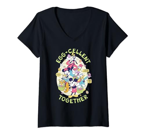 T-shirt Mickey Mouse col V la magie des souvenirs de Pâques partagés