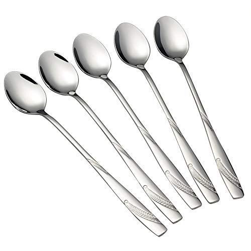 Lesbye Mango Largo Cucharilla de Café de Té Acero Inoxidable, Set de 12 Cover