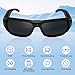 Camera Sunglasses Sports Action Glasses Camera 1080P Video Camera Glasses UV Protection Polarized Lens Support Photos/Videos Recording mit 16GB Micro SD Card and Card Reader for Outdoor Activities