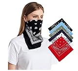 Bandana multifuncional: se puede utilizar como diadema de protección solar, máscara de montar, máscara de protección solar, diadema, bufanda y más; También se puede utilizar como una combinación de vestimenta diaria, a la moda y fácil de combinar.
