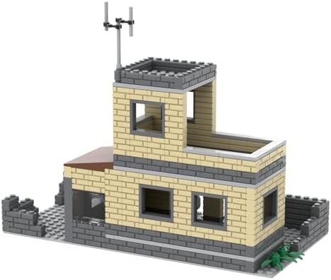 Lemess Military House WW2 Base Building Set, 349 Pcs Military Base Building Sets, WW2 House Building Block, - 2
