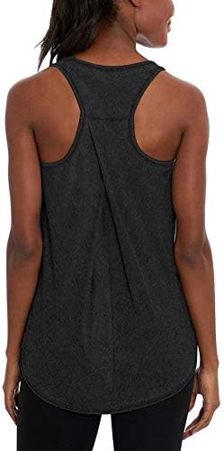 Womens Long Workout Tops Racerback Athletic Yoga Gym Tank Top Sports Tennis Shirt