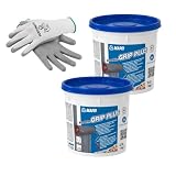 MAPEI Eco Prim Grip Plus Kit Primer Universale, 2 x 1 kg, con Guanti Protettivi in Nitrile, Resine Sintetiche, Certificato EC1 Plus, per Piastrelle e Superfici Difficili