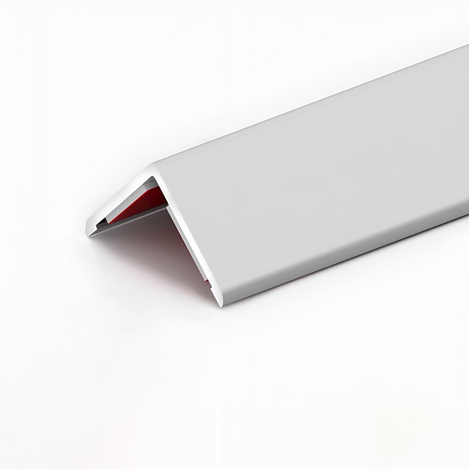 Raouoae Edge Protection Profile, Self-Adhesive Aluminum Alloy Corner & Angle Protector, 3x100cm For Safe, Elegant Solutions In Kitchens, Children’s Rooms & Workshops(Mattes Silber,Breite 2cm)