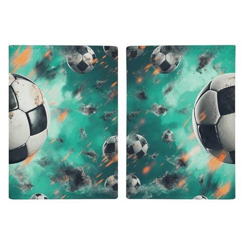 Portefeuille de voyage en cuir protégeant votre passeport du football