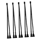 Câble d'alimentation d'extension de ventilateur - câblage étamé, durable et anti-vieillissement, durée de vie plus longue, répartiteur de ventilateur pwm