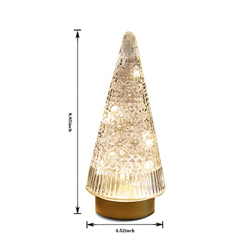 Ycjiaaut Christmas Tree Night Light Small White Christmas Tree White Christmas Tree With Lights Decorative Christmas Tree Table Top Christmas Tree White Fake Christmas Tree Silver Christmas Tree #TOP1