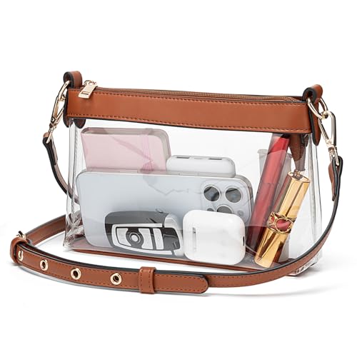 Image of Wuflyover Clear Bag for Stadium Events, Clear Purse for Women