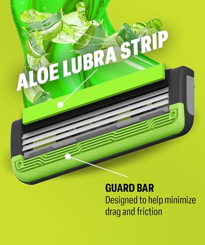 Bombay Shaving Company Sensi Smart 3 Value Pack (Handle + 3 Blades Cartridge) | Shaving Razor for Men | Aloe Gel and Argan Oil Lubra Strip with Pivot Head