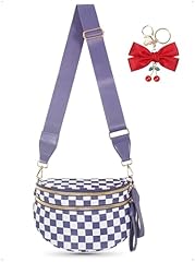 Cloudy Purple Checkered