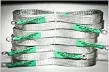 ABR Industries 1/2' x 3' Flat Tinned Copper Ground Braid, Medium Grade