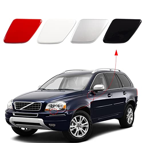 CZShiYue Front Bumper Headlight Headlamp Washer Jet Spray Nozzle Cover Cap Fit for Volvo XC90 2007 2008 2009 2010 2011 2012 2013 2014 39875253 39875254 (Silver, Right Passenger Side) by CZShiYue - Used condition - US$20.94