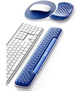 Vaydeer Gel Keyboard Wrist Rest and Mouse Pad with Wrist Rest Set, Ergonomic Wrist Support for De...