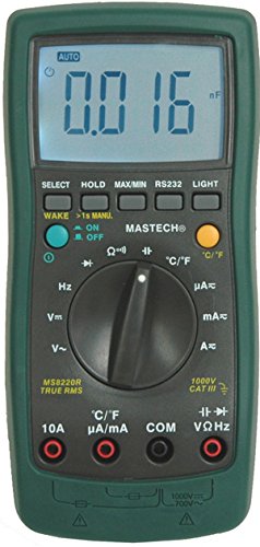 Mastech Ms8220R 6,000 Counts Auto-Ranging True Rms Ac/Dc Digital Multimeter With Rs232 Pc Interface And Temperature C&F #TOP2