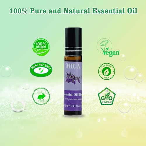 3 Pack Essential Roll On Blend Oils Set, 100% Natural Fragrance Oil, Aromatherapy Roll On Blend Oil with Pure Lavender Oil, Gift for Women Men 0.33 fl.oz - Image 3
