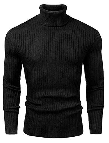 NORTHWIND Men’s High Turtle Neck Cotton T-Shirt