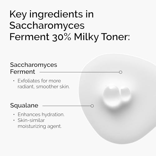 Image of The Ordinary Saccharomyces Ferment 30% Milky Toner, Exfoliating and Hydrating Toner for Smoother, Brighter Skin, 100ml