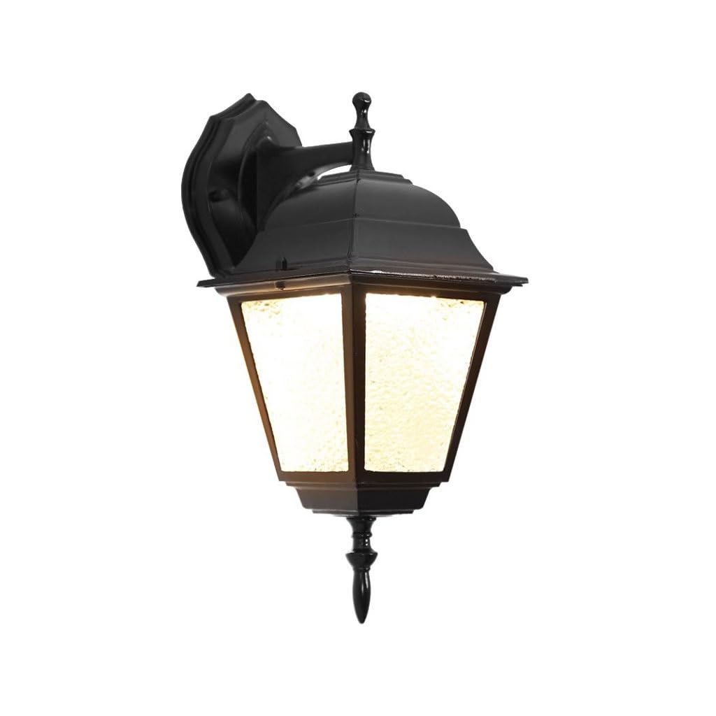 Applique Murale Extérieure ENGENDER luminaire rétro noir pour éclairage jardin et terrasse