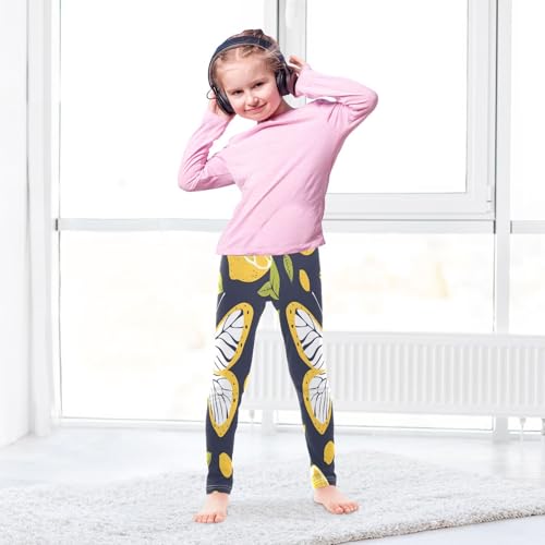 Toddler Girls Leggings Printed Yoga Pants Leggings Butterfly Lemon Simple Stroke for Kids4