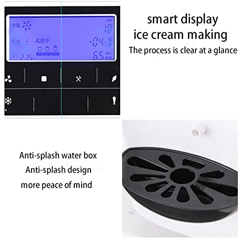 LANGTAOSHA Eistemaschine, 16 l/h weiche Serve -Eismaschine, 1050 W Weicheis Maker mit 4,5 l Trichter -Touchscreen aus… – Bild 7