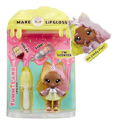 Yummiland Muñeca Lip Gloss Nia Candy Fluff Kit DIY miniatura 1