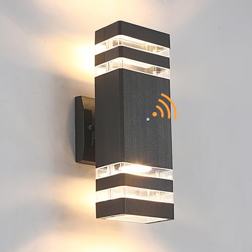 TEBLAMPUE Dusk to Dawn Outdoor Lighting Wall Mount, Porch Lights Outdoor Wall Lamps for Patio Waterproof 14W LED Exterior Light Fixture Sconce Lights for House Hallway Garden Corridor