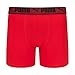 PUMA Men's 5 Pack Training Fit Boxer Briefs, Red/Navy, Large