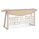 ZEYIYER Beach Makeup Bag, Waterproof Clear Makeup Bag, Summer Vacation Storage Pouch for Women Men Travel Pool