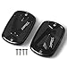 2pcs Avant Couvercle Réservoir de Liquide Frein CNC Aluminum pour Yamaha Tmax 530 2012 2013 2014 2015 Tmax 500 2008 2009 2010 2011-Noir