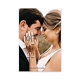 WEDDINGSTAR Custom Printed Photo Wedding Save the Date Cards - Modern Love - Vertical (Pack of 5)
