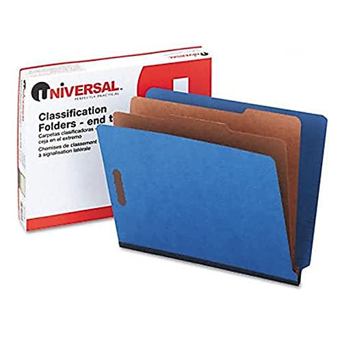 Universal UNV10318 2 Dividers 6 Fasteners Letter Size Deluxe Six-Section Pressboard End Tab Classification Folders thumb #1