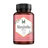H&C Manjistha Caplets/Tablets (Rubia Cordifolia) - 750mg, 120 Counts | Natural Blood Cleanser