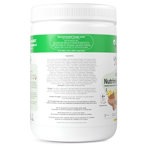 Little Joys Nutrimix Nutrition Powder 350g|2-6 Years|No Refined Sugar|Supports Healthy Growth & Boosts Immunity|With Ragi, Bajra, Almonds & Oats|Vanilla Flavour, 1 count, 11 servings