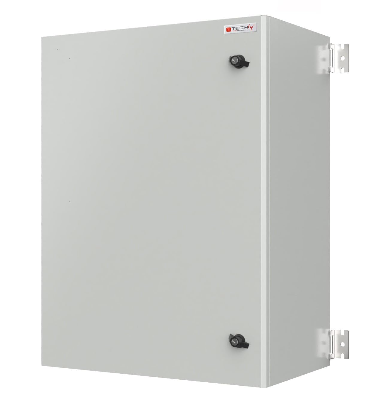 Techly Professional 364545 Armadio Rack 19" a Muro 13U Grigio IP65 Porta cieca Prof. 400 mm Grigio